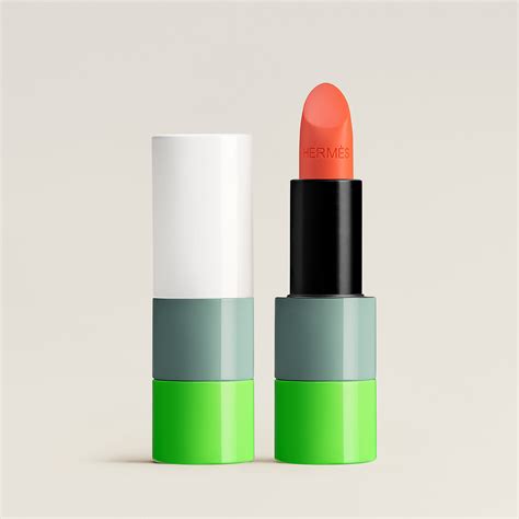 hermes red lipstick.